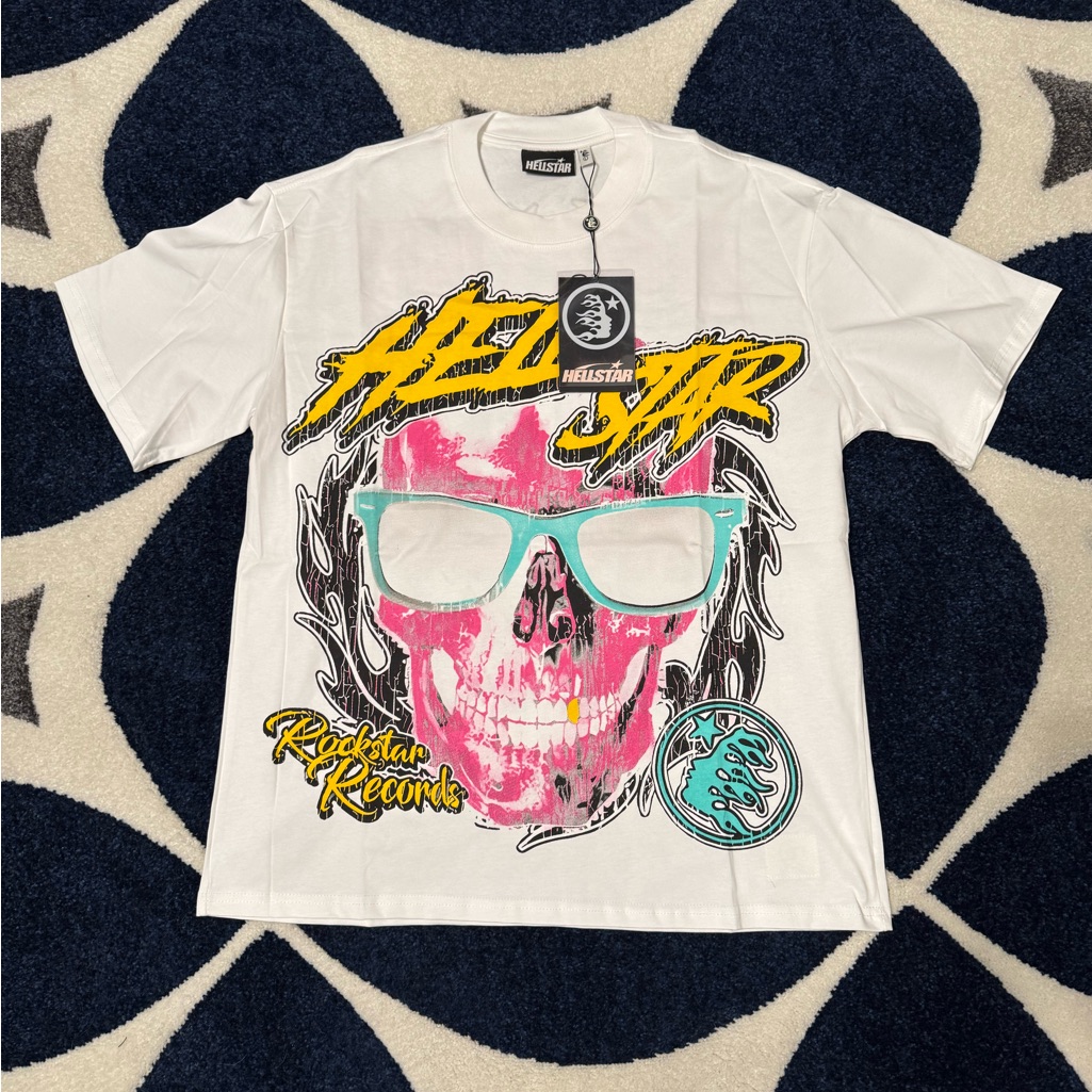 Hellstar Paradise Records Skull T-Shirt Men’s Size Large